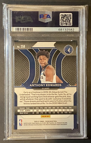 2020 Panini Prizm Anthony Edwards back