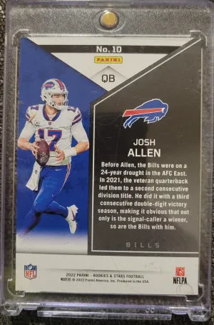 2022 Panini Rookies & Stars Josh Allen #10 Green back