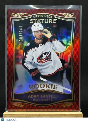 Adam Fantilli 2023-24 Upper Deck Stature Red Rookie 003/249 #48 front