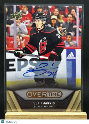 Seth Jarvis 2024-25 Upper Deck Overtime Hockey Auto #52 front