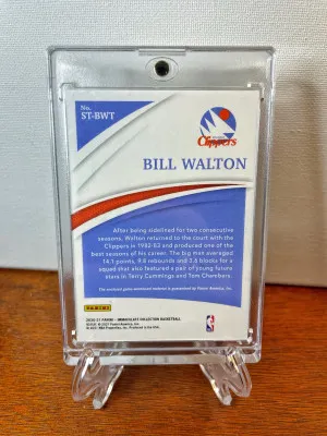 2020-21 Panini Immaculate BILL WALTON The Standard Jersey Patch #/49 Clippers back