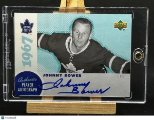 Johnny Bower 2007 Upper Deck Vintage 1967 Toronto Maple Leafs Autographs #A-JB1 front