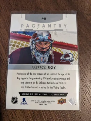 Patrick Roy Pageantry SP Authentic back