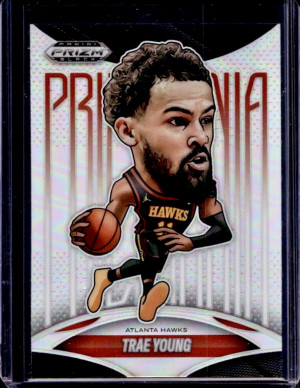 2024-25 Prizm Black Trae Young Prizmania SP #14 Case Hit front