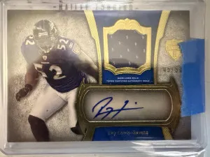 2011 Topps Supreme Ray Lewis Patch Auto /50 front