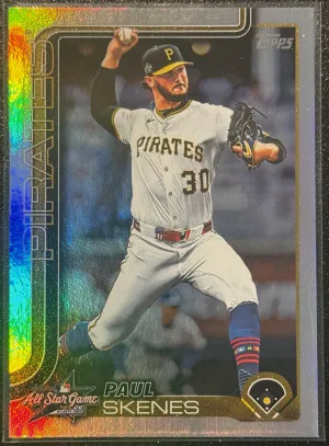 2025 Topps Update Series Paul Skenes #ASG-27 Rainbow Foil - Pittsburgh Pirates front