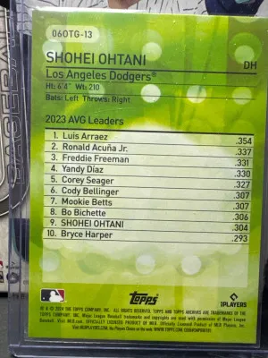 Shohei Ohtani 2024 Topps Archives 2006 Topps Baseball Own The Game #06OTG-13 back