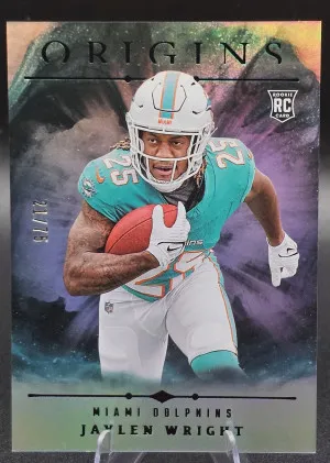 #115 Jaylen Wright 2024 Panini Origins - Holo Silver #/75 front