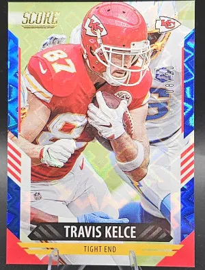 #5 Travis Kelce 2021 Score - Blue Explosion #/20 front