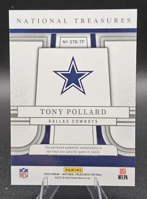 2023 Panini National Treasures Tony Pollard Sunday Treasures STR-TP /99 Patch back