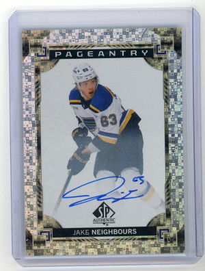 2024-25 SP Authentic #P-14 Jake Neighbors Autograph front
