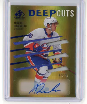 2023-24 SP Game Used Arnaud Durandeau Deep Cuts Autograph /75
