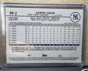 2024 Topps Update Series - Paw Patrol Aaron Judge Aaron Judge #PP-2 back