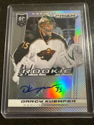 Darcy Kuemper Panini Prizm Rookie Auto /35 front