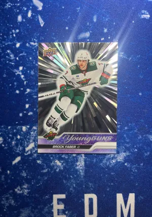 Brock Faber Young Guns Silver Outburst front
