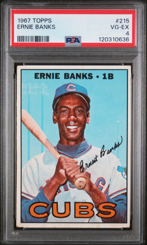 1967 Topps Ernie Banks front