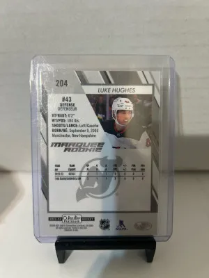 2023-24 OPC Platinum Luke Hughes Pond Hockey #204 back