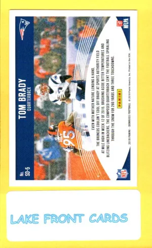 Tom Brady #SD-5	2018 Donruss Snow Days back