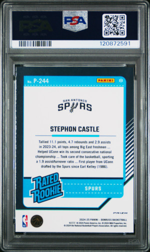 2024 Panini Donruss Stephon Castle Optic Rr Preview-Scope back