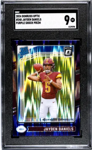 2024 Donruss Optic Jayden Daniels SGC 9 front