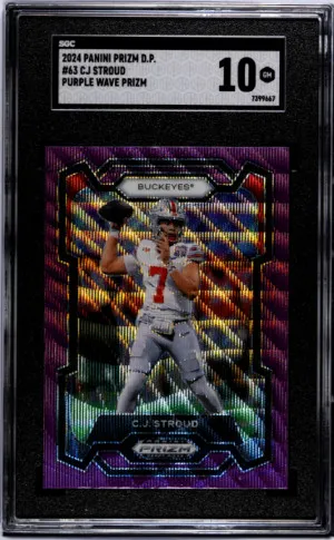 2024 Panini Prizm Draft Picks Cj Stroud SGC 10 front