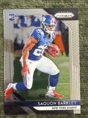 2018 Prizm Saquon Barkley RC front