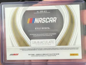 2023 Immaculate Racing Kyle Busch Race Used Auto /36 back