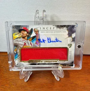 2023 Topps Inception MATTHEW LIBERATORE Rookie Patch AUTO #/25 Cardinals RPA front