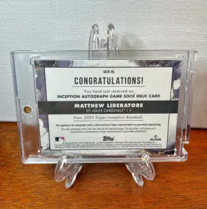 2023 Topps Inception MATTHEW LIBERATORE Rookie Patch AUTO #/25 Cardinals RPA back