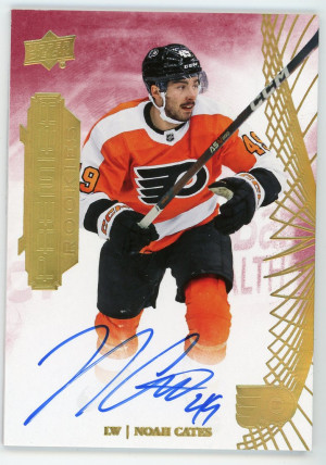 2022-23 UD Premier #119 Noah Cates Autograph Rookie Card front