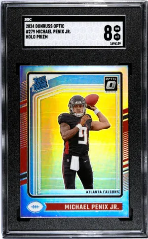2024 Donruss Optic Michael Penix Jr. SGC 8 front
