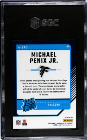 2024 Donruss Optic Michael Penix Jr. SGC 8 back