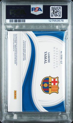 2023-24 Panini Immaculate Collection Heralded Materials Lamine Yamal back