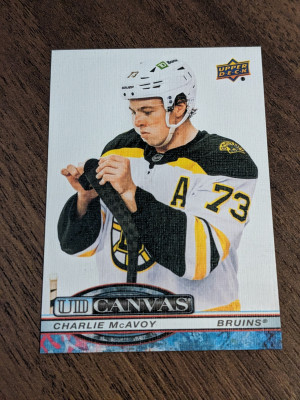 Charlie McAvoy ud canvas 2025-26 front