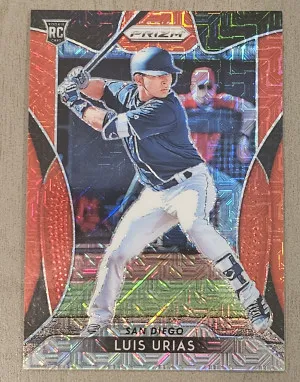 Luis Urias Prizm 2019  Red Mojo Prizm RC Rookie front