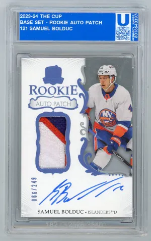 2023-24 The Cup Samuel Bolduc Rookie Auto Patch /249 front