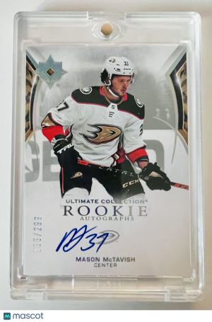 2021-22 Upper Deck Ultimate Collection Rookie Autographs Mason McTavish 138/299 front