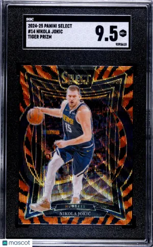 2024 Panini Select Nikola Jokic #14 Tiger Prizm SGC 9.5 front
