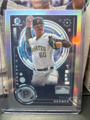 2024 Bowman Chrome REFRACTOR INSERT / Paul Skenes ROOKIE front