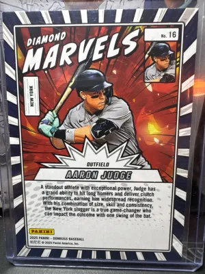 2025 Panini Donruss - Diamond Marvels Aaron Judge #16 back