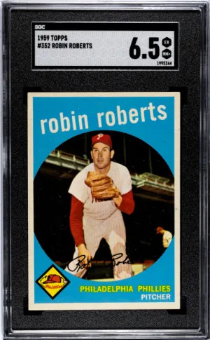 1959 Topps Robin Roberts SGC 6.5 (162) front