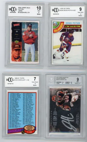 the most random lot of graded cards ever front