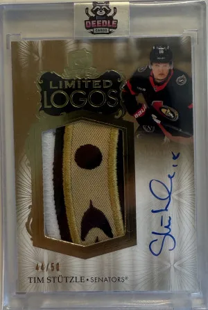 2023-24 The Cup Tim Stutzle Limited Logos /50 front
