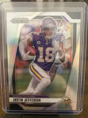 2024 Silver Prizm Justin Jefferson front