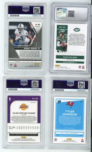 4 card random graded card lot back