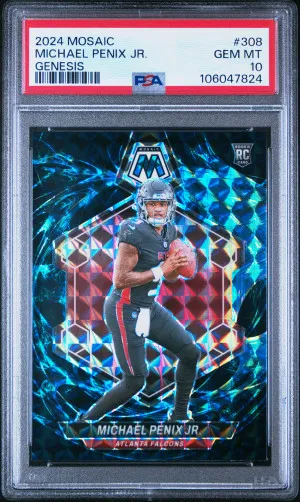 2024 Panini Mosaic Michael Penix Jr. Genesis PSA 10 front