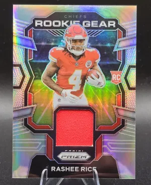 RG-RR Xavier Worthy Panini Prizm  Rookie Gear Silver Prizm front