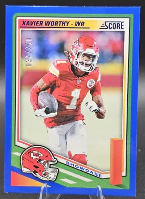 #237 Xavier Worthy 2025 Score - Scorecard #/250 front