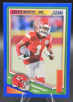 #237 Xavier Worthy 2025 Score - Scorecard #/250 back
