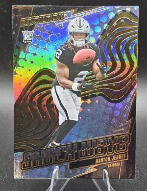 #11 Ashton Jeanty Revolution Shockwave Black And Gold Wave front